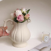 Vintage Elegant Textured Stoneware Vase | Yedwo Design